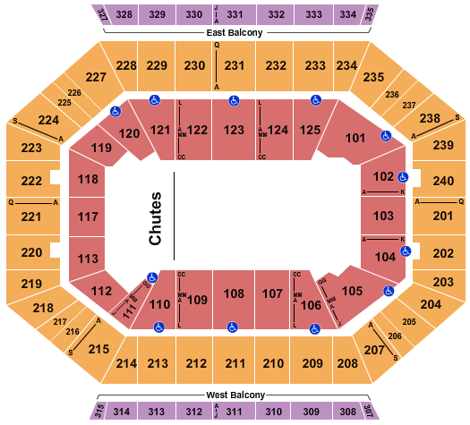 DCU Center PBR Seating Chart